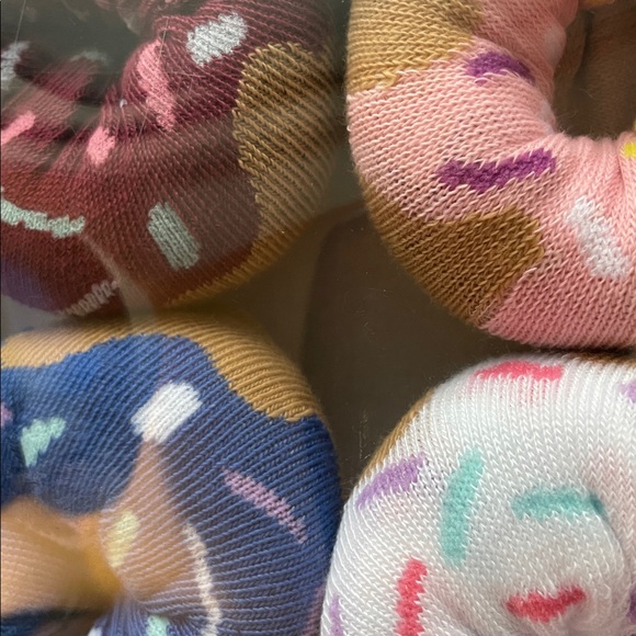 •DONUT SOCKS• 6-Pair Novelty Crew Socks Donut-Themed (with sprinkles!) >> NIB - Picture 9 of 9